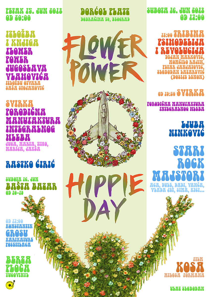 Flower Power Hippie Day plakat     WEB