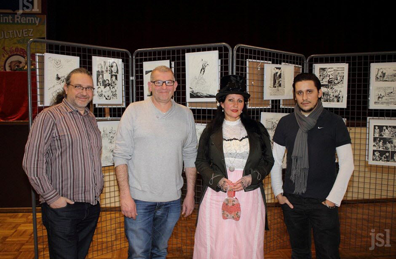 San-Remi 2017 Snimio Philipe Tartar de-g-a-d-bruno-lemaitre-psesident-d-opale-bd-laurent-quatre-organisateur-du-salon-olga-l-epouse-de-bruno-et-b-blasco-martinez-photo-philippe-tartar-1484510188